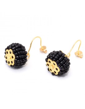 Brinco Dourado Pneu Preto