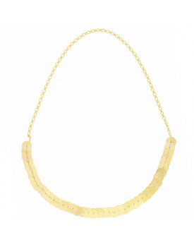 Colar Dourado Paetês