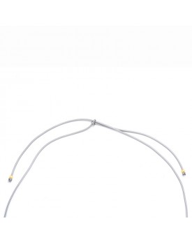 Colar Dourado Silicone Cinza Com Menino