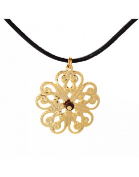 Colar Dourado Trevo