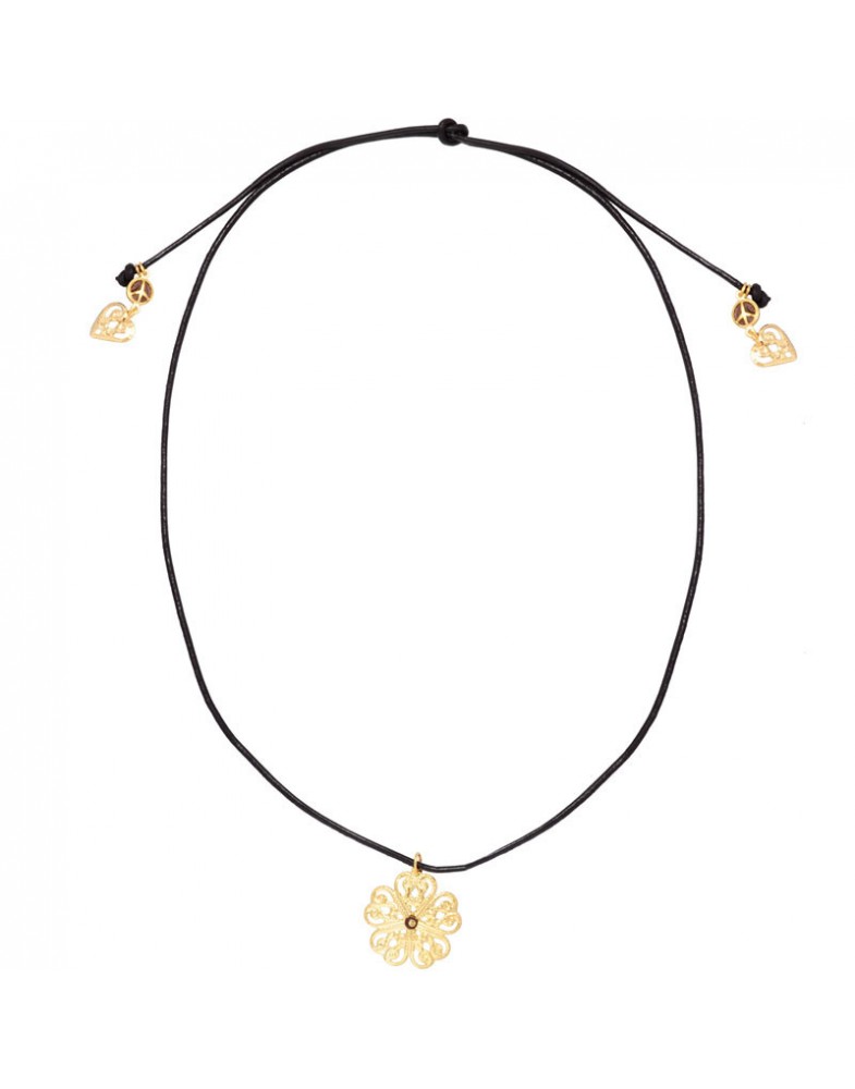 Colar Dourado Trevo