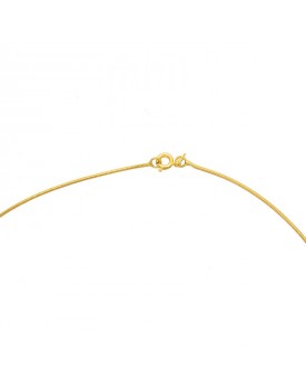 Colar Dourado Flores