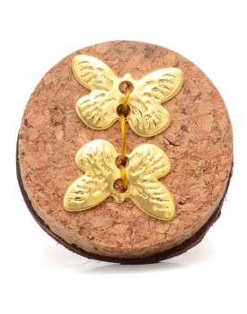 Anel Dourado Borboletas