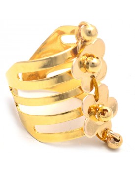 Anel Dourado Margaridas