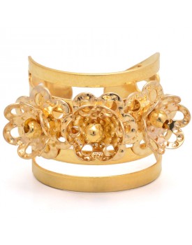 Anel Dourado Margaridinhas