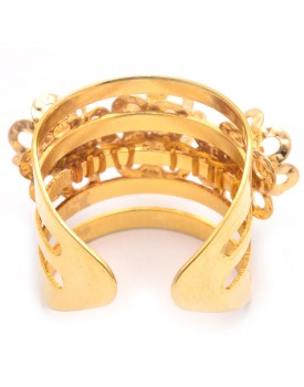 Anel Dourado Margaridinhas