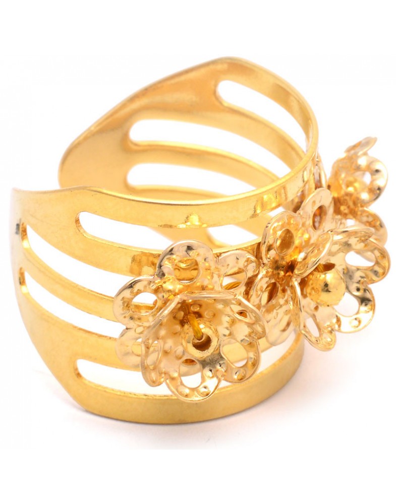 Anel Dourado Margaridinhas
