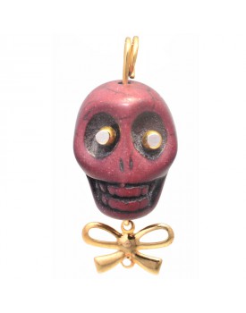 Pingente Dourado Caveira...