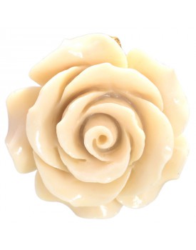 Pingente Dourado Flor Resina