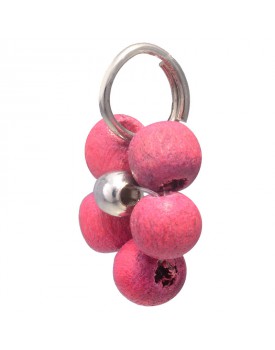 Pingente Prateado Flor De Pau Brasil