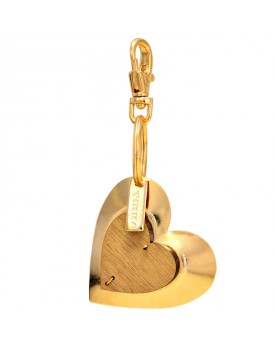 Chaveiro Dourado Coração Gordo