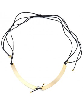 Coleira Dourada Com Silicone