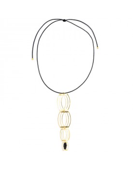 Colar Dourado Balões Com Silicone