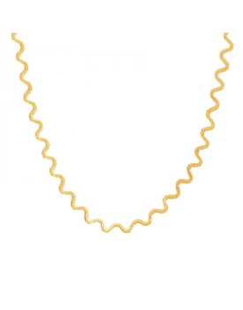 Colar Dourado Zig Zag