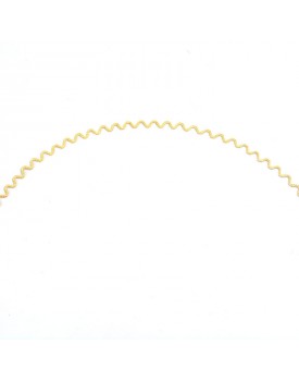 Colar Dourado Ondas Com Pingente Bolas