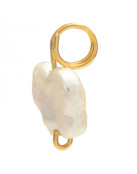 Pingente Dourado Borboleta Madrepérola