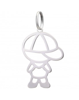 Pingente Prateado Menino