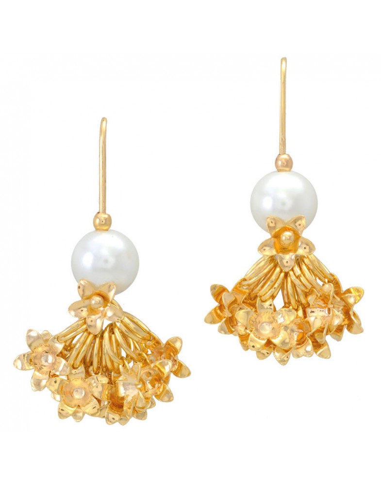 Brinco Dourado Cacho Flores
