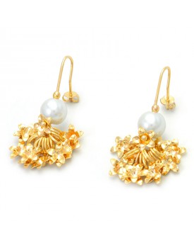 Brinco Dourado Cacho Flores