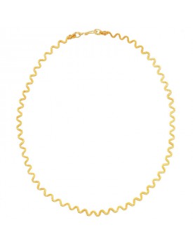 Colar Dourado Zig Zag