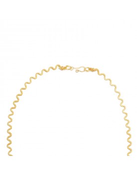 Colar Dourado Zig Zag