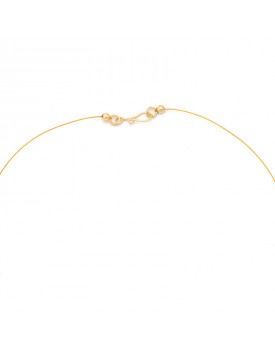 Colar Dourado Cachos Pérolas Brancas