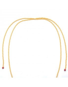Colar Dourado Coração De Pau Brasil