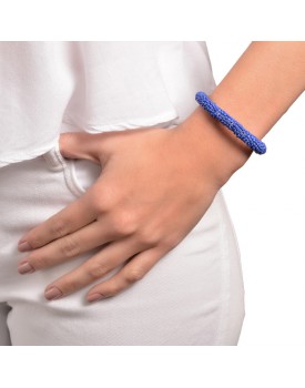Pulseira De Miçangas Azul Marinho