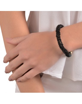 Pulseira De Miçangas Pretas
