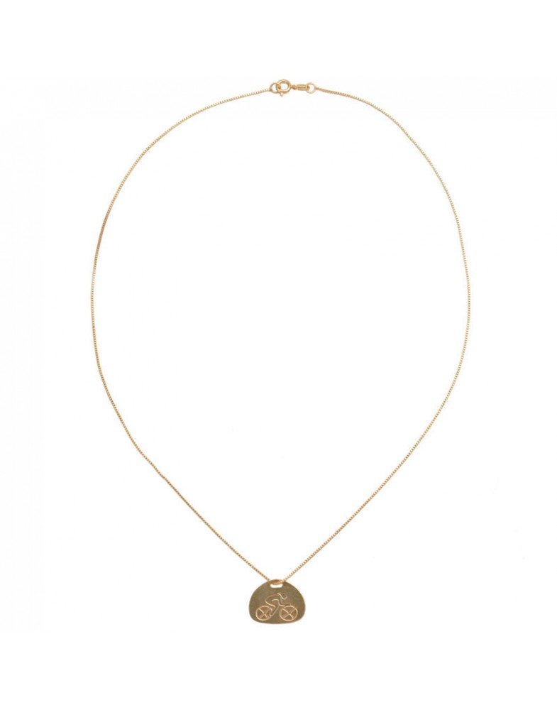 Colar Dourado Bike