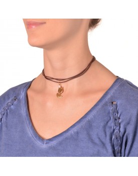 Colar Dourado Tulipa