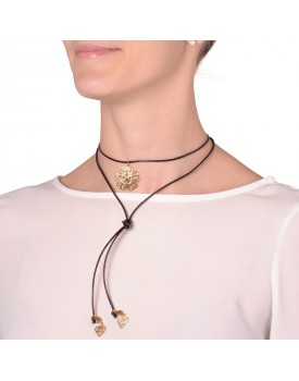 Colar Dourado Trevo